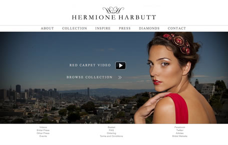 luxury website screenshot