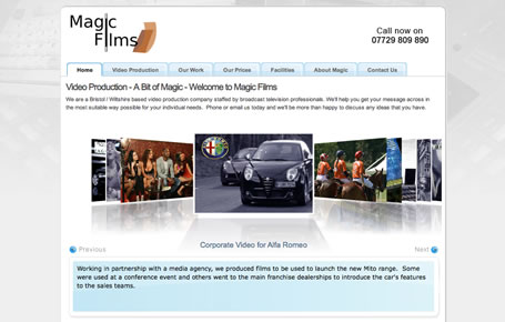 luxury website screenshot